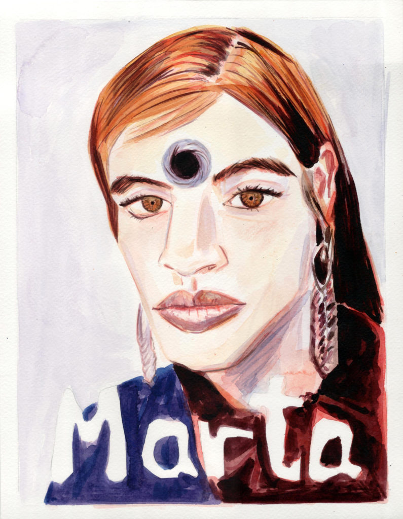 THE VOID_Marta, 2021, watercolor on paper, 35x27 cm